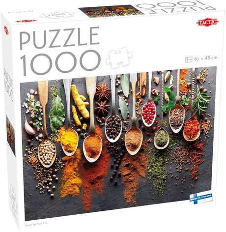 Tactic spice up your life – puzzel – 1000 stukjes – kruiden en specerijen – kleurrijke foodfotografie – hoogwaardige scandinavische kwaliteit