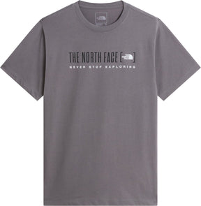 The North Face M Bracket Logo Regular SS Tee Herren Outdoor-Shirt – Smoked Pearl
