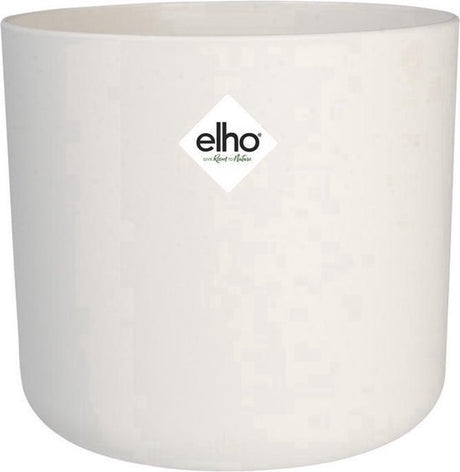 Elho b.for Soft Round 35 – Blumentopf für den Innenbereich – 100 % recycelter Kunststoff – ø 34,5 x H 32,3 cm – weiß