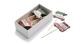 Pic wooden car k 7cm 24pcs
