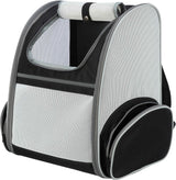 Trixie Hundetaschenrucksack Chloe hellgrau schwarz