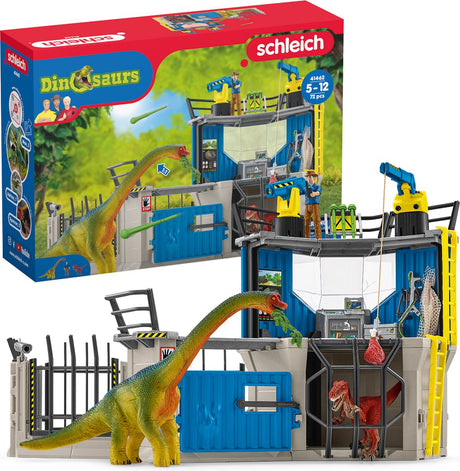 Schleich Dinosaurier große Dino-Forschungsstation – Spielfiguren-Set – 41462