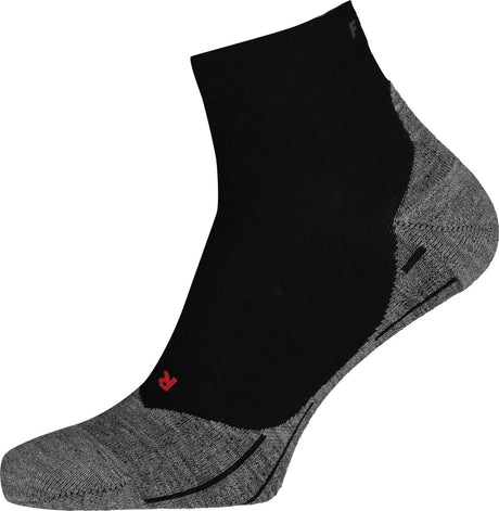 Falke ru4 kurze Anti-Blasen-Baumwoll-Funktionsmaterial-Laufsocken Damen Schwarz – Größe 35-36