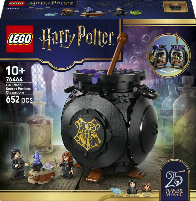 Lego Harry Potter Kessel mit geheimen Zaubertränken, Klassenzimmerbausatz für Kinder – 76464