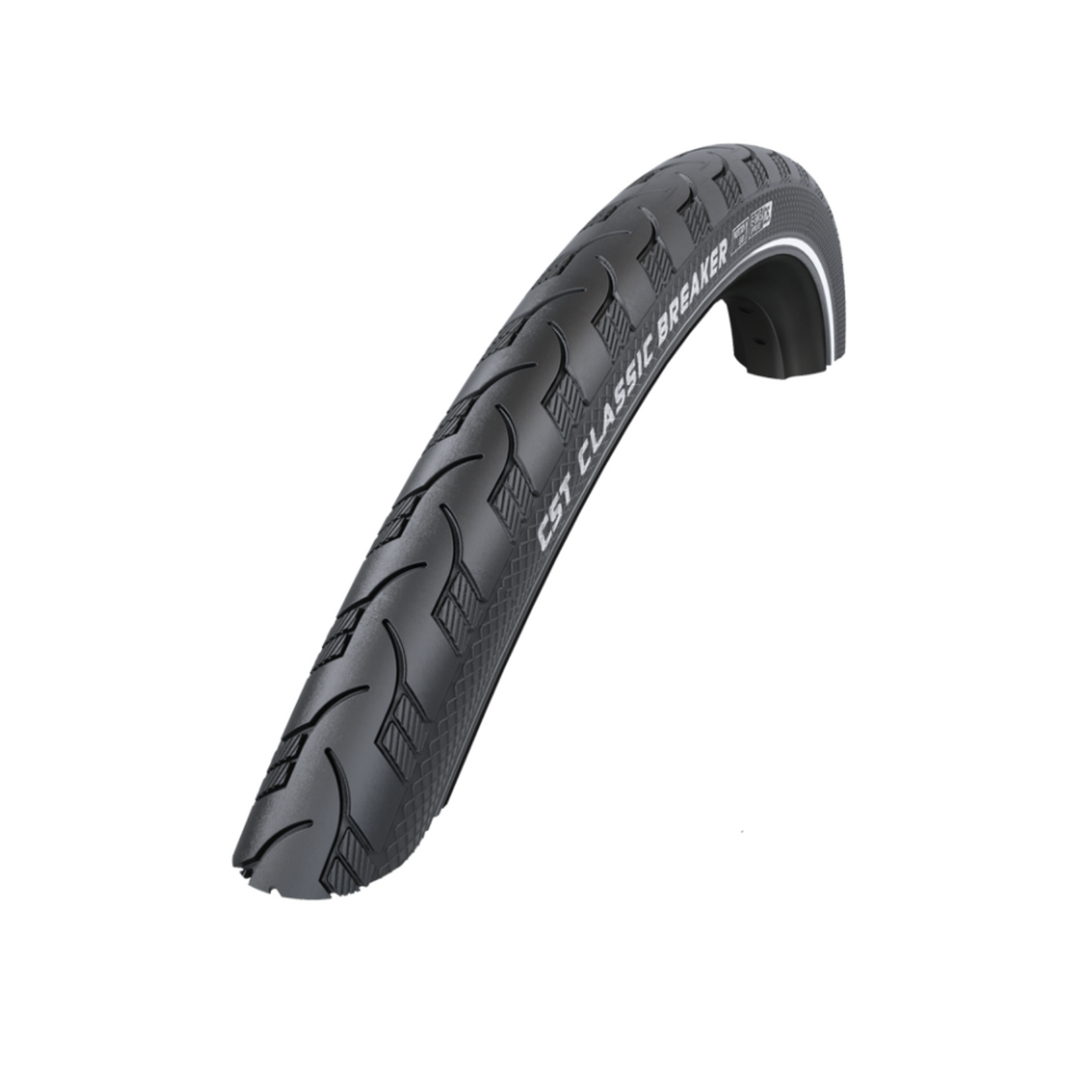 Reifen-CST-Breaker (1 mM Anti-Leak) Farbe Schwarz mit Seitenreflexionsgröße: 28x1.50 Etro 40-622