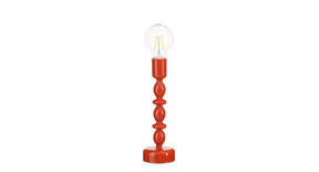 Oxford tafellamp led glas rood battery operated - h28xd9cm