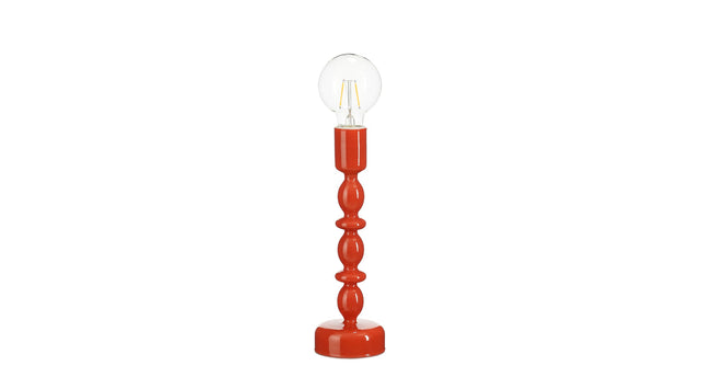 Oxford tafellamp led glas rood battery operated - h28xd9cm