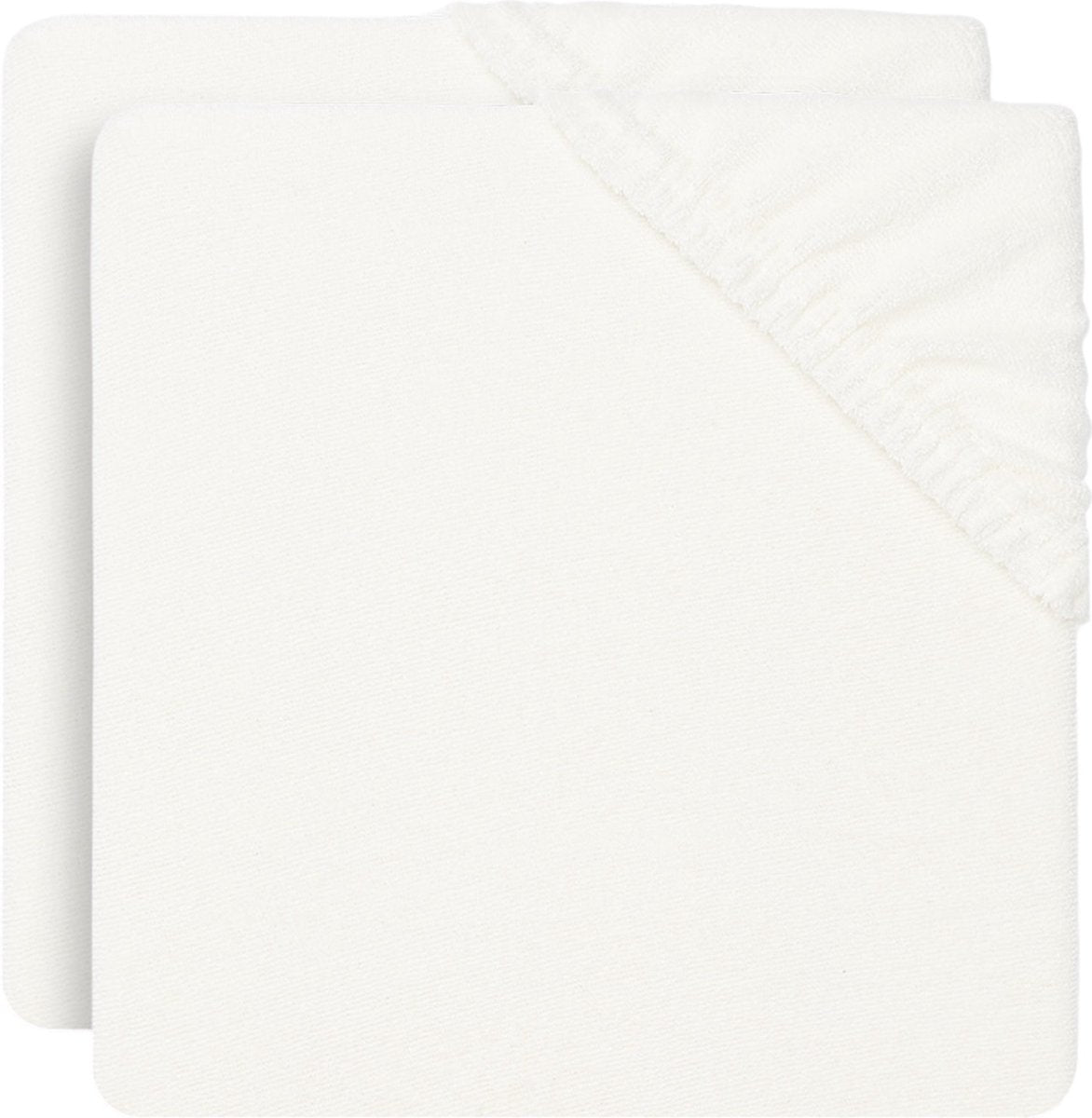 Jollein - aankleedkussenhoes badstof 50x70cm - zachte hoes baby aankleedkussen - ivory - 2 stuks