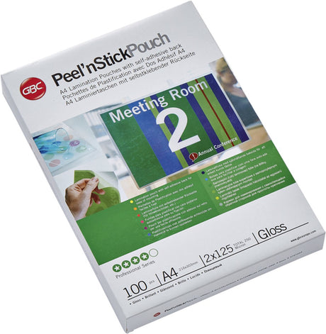 GBC deckt Peel'nStick A4 250 Mu ab