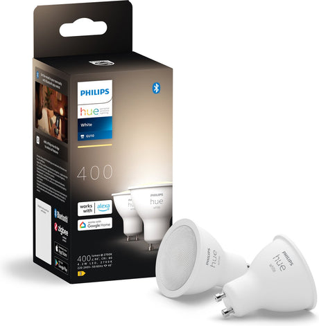 Philips hue spot - warmwit licht- 2 pack - gu10