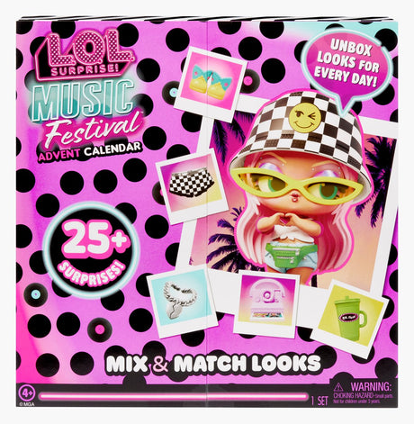 L.o.l. surprise! ™ music festival™ adventskalender – 25+ verrassingen, met exclusieve minipop, een geweldig cadeau voor kinderen vanaf 4 jaar