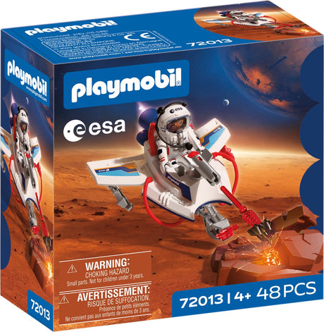 Playmobil Space Esa Raumgleiter | Astronaut - Flugfahrzeug mit Schussfunktion und Greifarm | Weltraumforschung im Kinderzimmer | hochwertiges Spielzeugset | Spaß für Kinder ab 4 Jahren | 72013