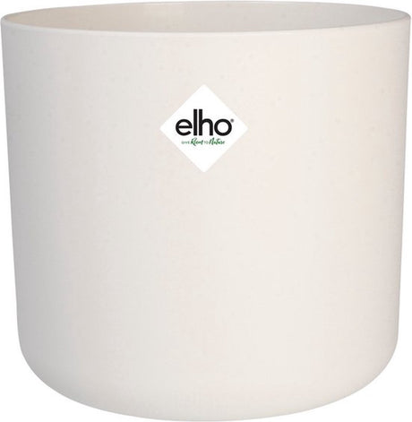 Elho b.for Soft Round 25 – Blumentopf für den Innenbereich – 100 % recycelter Kunststoff – ø 24,7 x H 23,3 cm – weiß