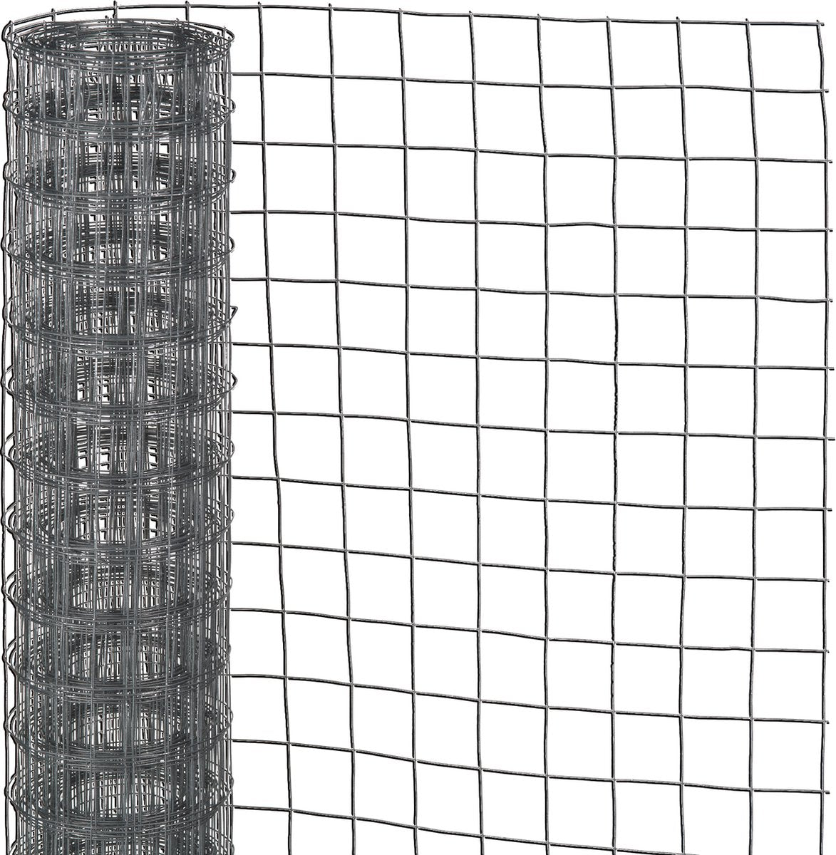 Natur – verzinktes Stahlgeflecht – 10 x 0,50 m – grau – 12,7 mm Maschenweite