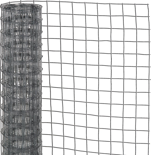 Nature - verzinkt staal gaas - 5 x 1m - grijs - 12,7mm mazen