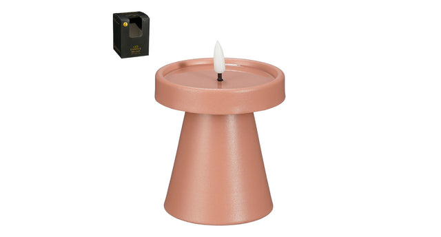 Olielamp led roze battery operated en timer - h10xd9cm
