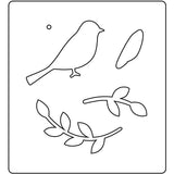 Creativ company cutting die, bird, size 14x15.25 cm, thickness 15 mm, 1 piece