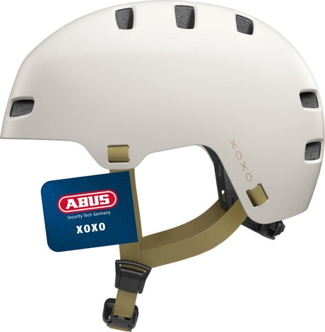Abus Fahrradhelm xoxo eco birch taupe m – 54-58 cm – beige – geeignet für den Einsatz an Elektrofahrrädern – Cityfahrrädern – 400 g