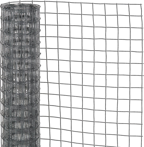 Nature – verzinktes Stahlgeflecht – 3 x 1 m – grau – 12,7 mm Maschenweite