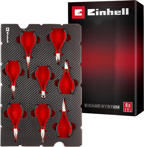 Einhell 370523 elektronik zangen-set 8-tlg. einleger pad kofferinlegstuk