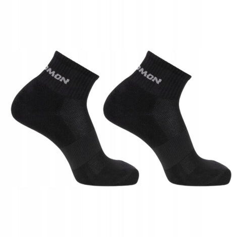 Salomon Evasion Knöchelsocken – 2er-Pack – Größe 39–41 – Schwarz