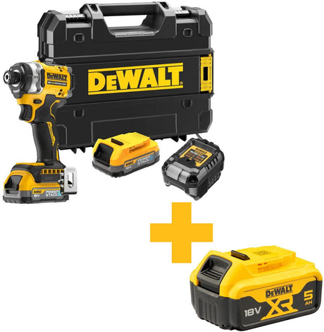 Dewalt dcf860e2t 18v xr bürstenloser Akku-Schlagschrauber | 1,7 Ah Power Stack im Tstak-Gehäuse – dcf860e2t-qw