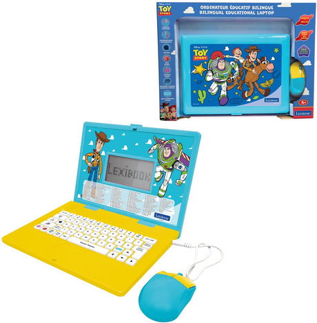 Lexibook speelgoed story tweetalige educatieve laptop met 164 activiteiten (en fr)