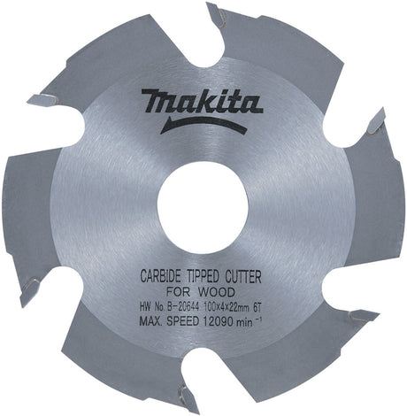 Zubehör für Makita – Frässcheibe für Holz, 100 x 22,2 mm, 6 Zähne B-20644