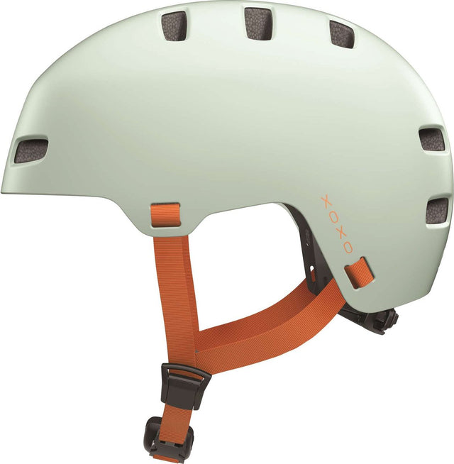 Abus Fahrradhelm xoxo mintgrün m - 54-58 cm - hellgrün - geeignet für den Einsatz an Elektrofahrrädern - Cityfahrrädern - 400 g