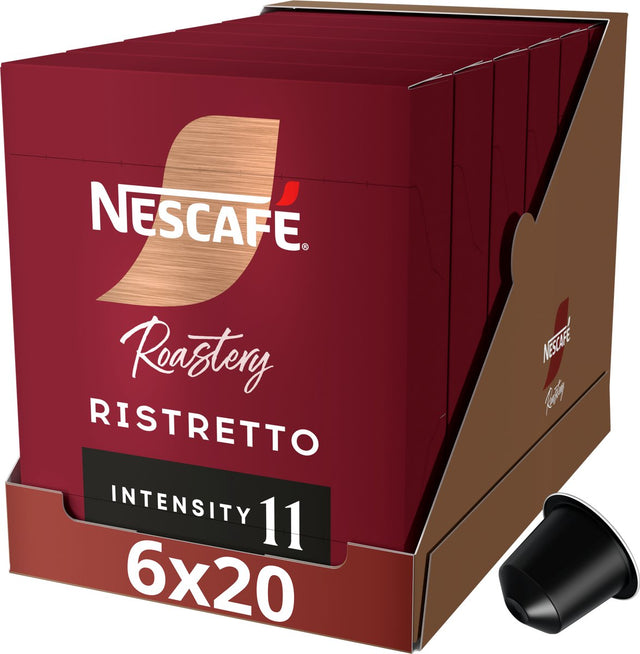 Nescafé roastery ristretto capsules - 6 doosjes x 20 koffiecups
