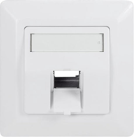 Logilink wandcontactdoos voor 1 keystone ral9003 - kabelverbinder - kabel connector