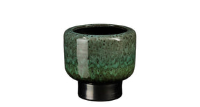 Lizz pot rond d.groen - h20xd21cm