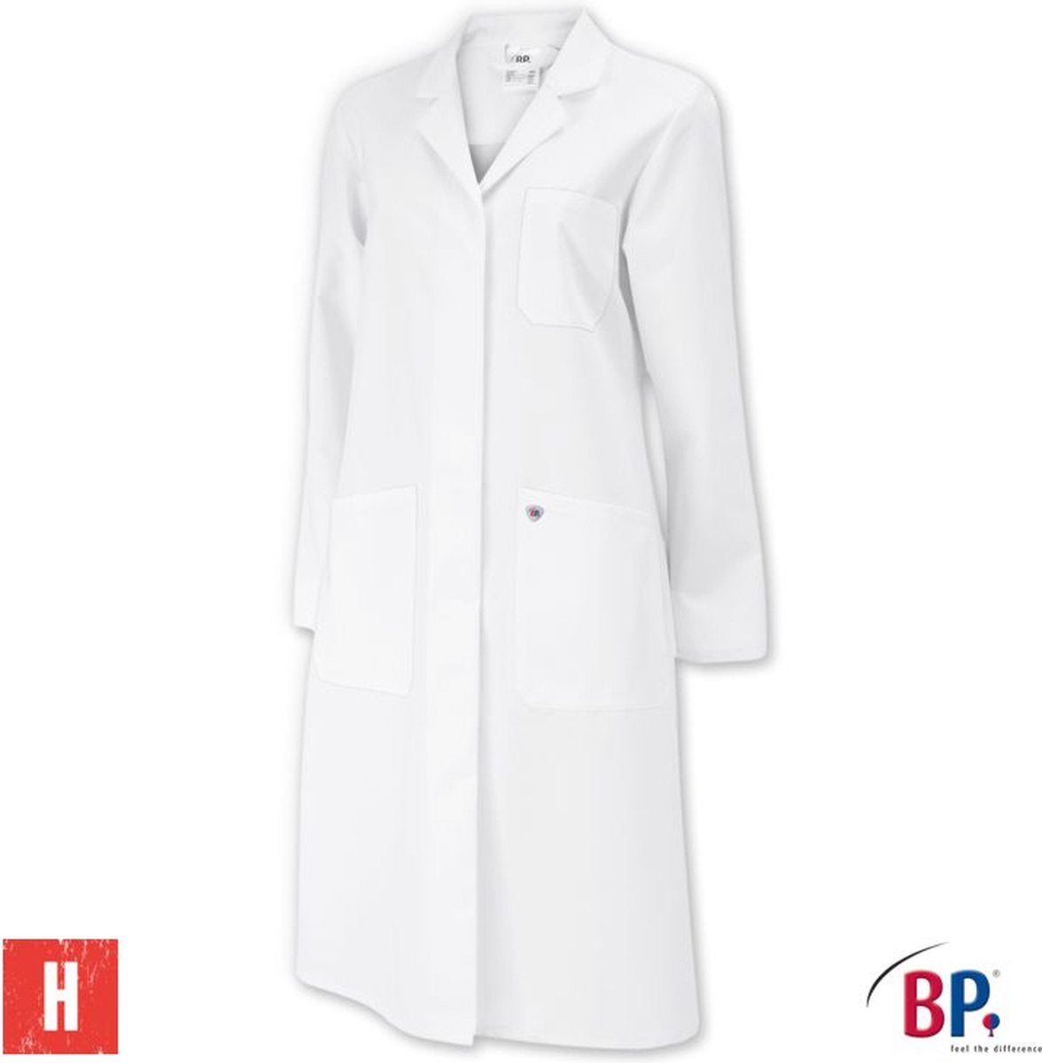 Bp Damen Laborkittel Pflegekittel 1699 485 21 weiß | Größe 38 - 100 % Baumwolle