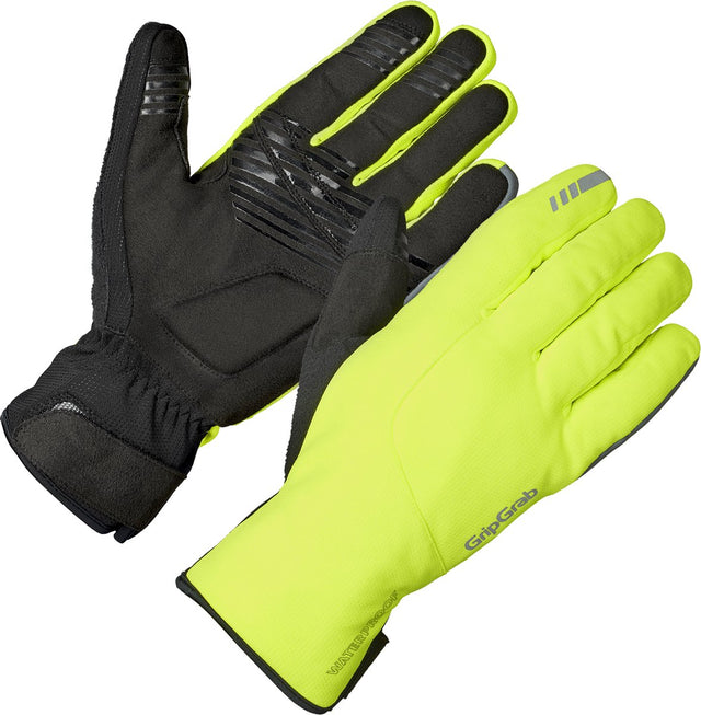 Gripgrab - polaris 2 waterproof winter fietshandschoenen primaloft - geel hi-vis - unisex