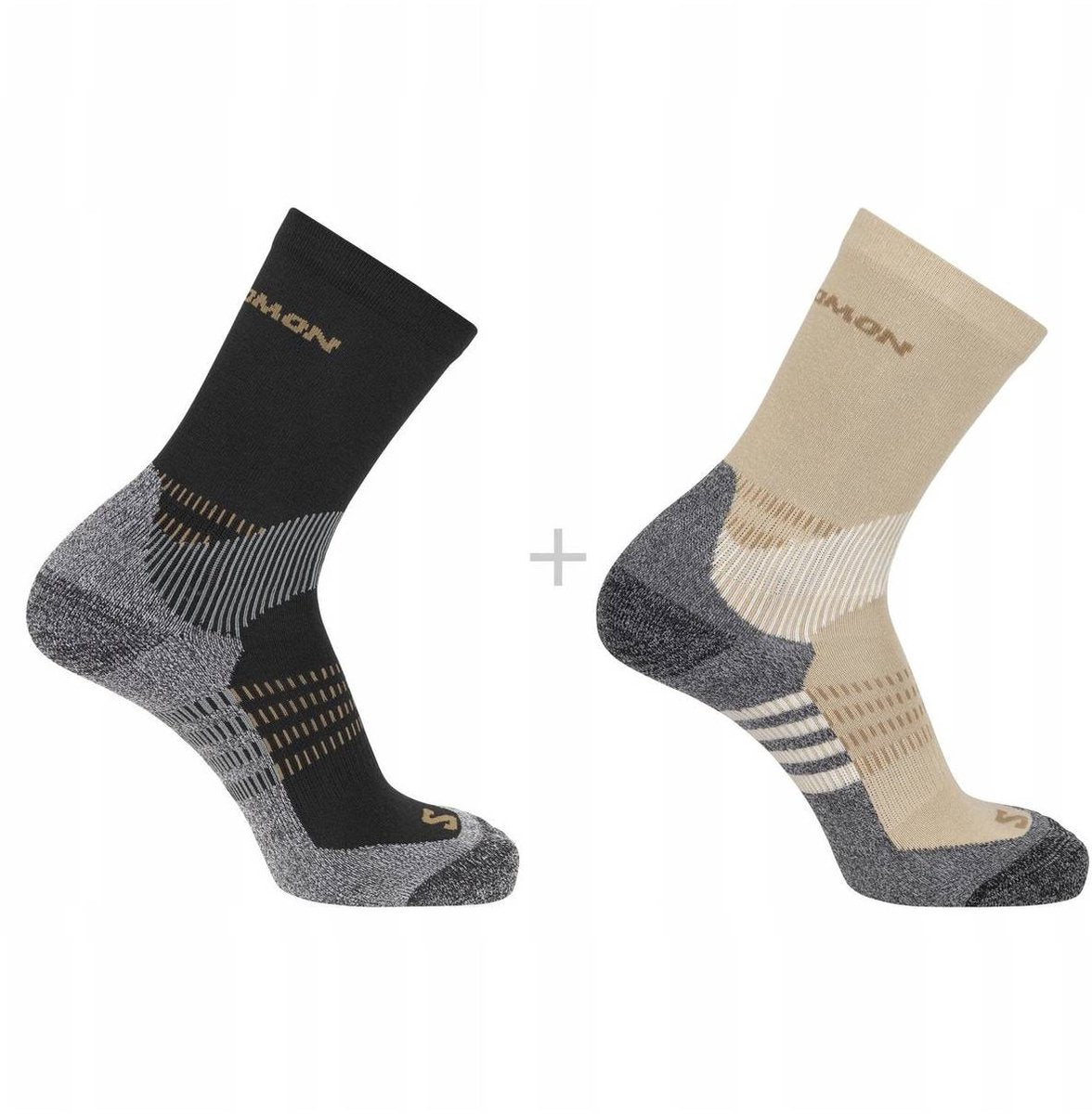 Salomon – x Ultra Access Crew Socken | 2er-Pack | Socken | Größe XL 45-47 - Sandschwarz