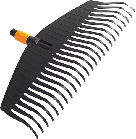 Fiskars Quikfit™ Laubharkenaufsatz – Gartenrechen mit 25 Zähnen – weicher Laubharken