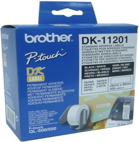 Brother Etiketten dk-11201 29x90mm Adresse 400 Stück