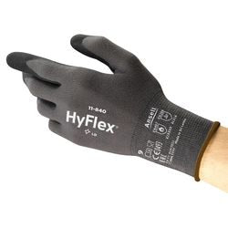 Pic veiligheidshandschoenen hyflex 11840r080-1p maat 8 zwart pak van 12 paar