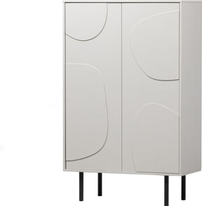 Woood Cadiz Aufbewahrungsschrank – Kiefer – Nebel – 135 x 85 x 40