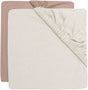 Jollein hoeslaken wieg - 40 50x80 90cm - jersey - light terra oatmeal