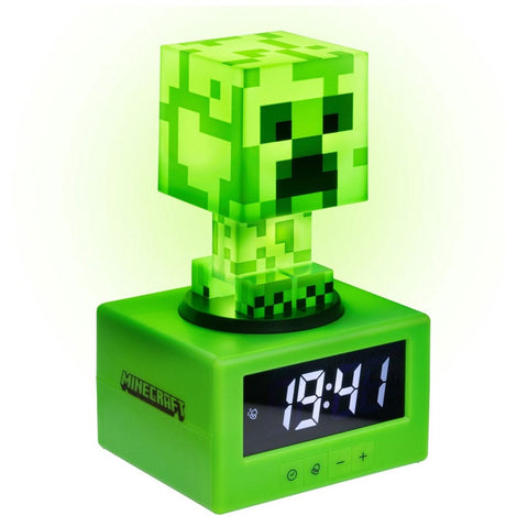 Paladone Minecraft Creeper Wecker – kultiger Wecker mit Nachtlicht – 16 cm