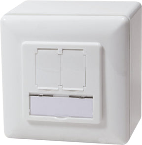 Dsit cat5e utp stp opbouwdoos - wit