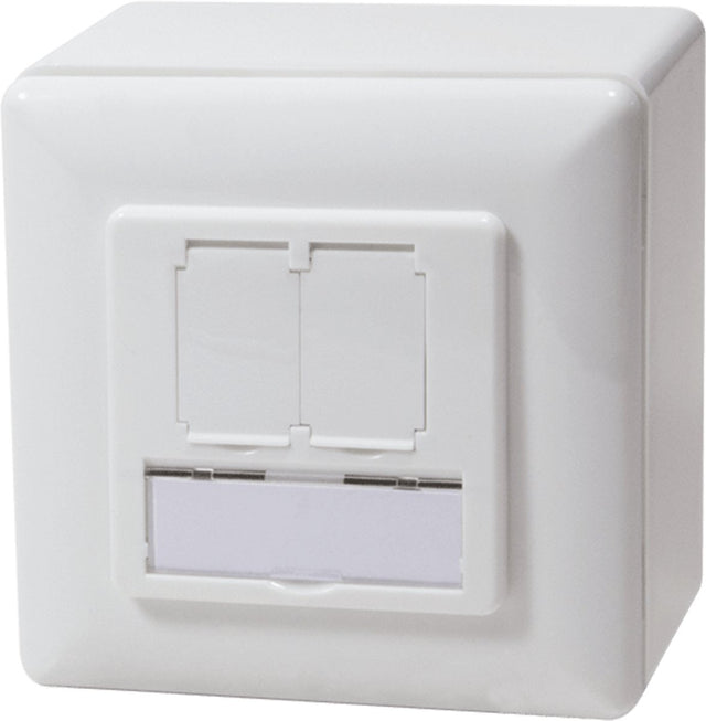 Dsit cat5e utp stp opbouwdoos - wit