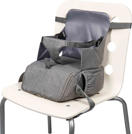 Dooky Sitzerhöhung für Babys – Reisesitz mit 3-Punkt-Sicherheitsgurt – leicht tragbar – mit Staufach – 31 x 30 x 16 cm