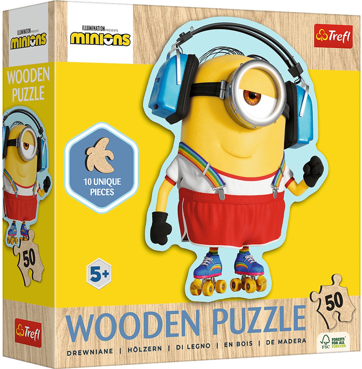Pic Trefl Holzpuzzle Minions 50 Teile – Desable Me 4 FSC.