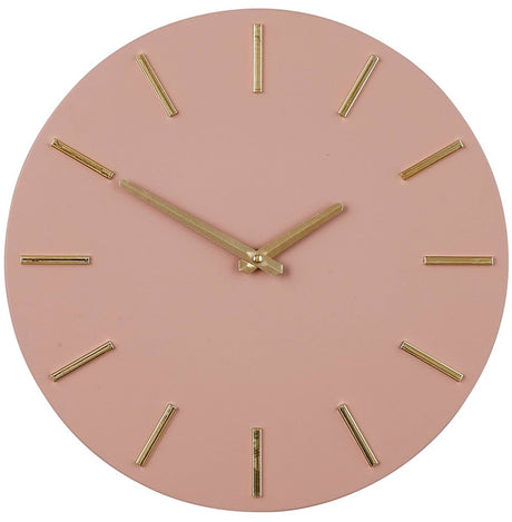 Mica decorations brixen wandklok - ø36 cm - roze
