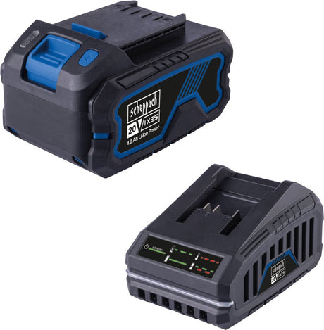 Scheppach Starterset 20V Batterie + Batterieladegerät SBSK4.0 (1x 4,0Ah Batterie) - 7909201721