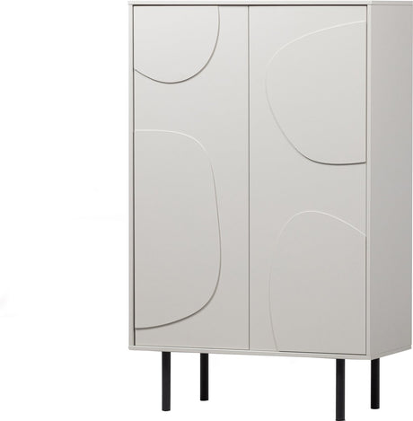 Woood cadiz opbergkast - grenen - mist - 135x85x40