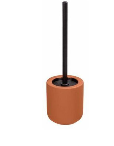 Wenko Toilettenbürste mit Halter – Terrakotta – Toilettenbürste mit Halter