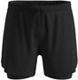 Odlo zeroweight 5 inch 2-in-1 hardloopshort 2.0 - mannen - - s
